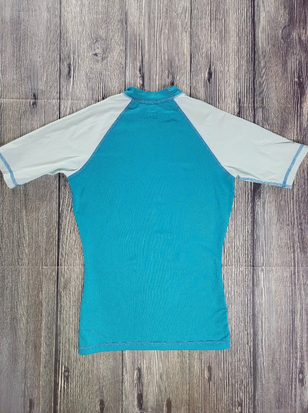 Roxy Sea Bound Rash Guard In Teal Mint - Picture 7 of 11